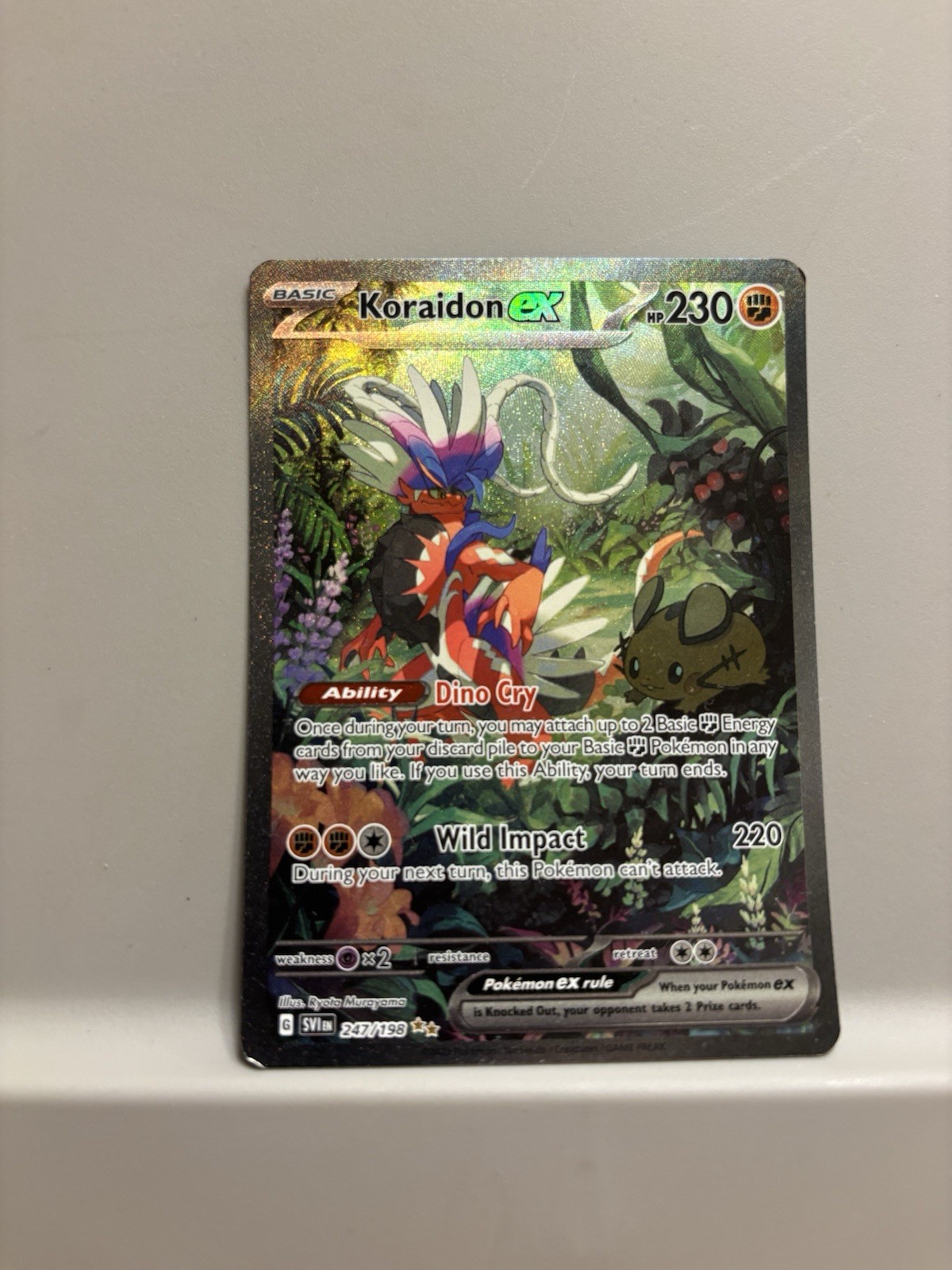Koraidon EX 247/198 Special Illustration Rare Scarlet & Violet LP Koraidon EX 247/198 Special Illustration Rare Scarlet & Violet LP