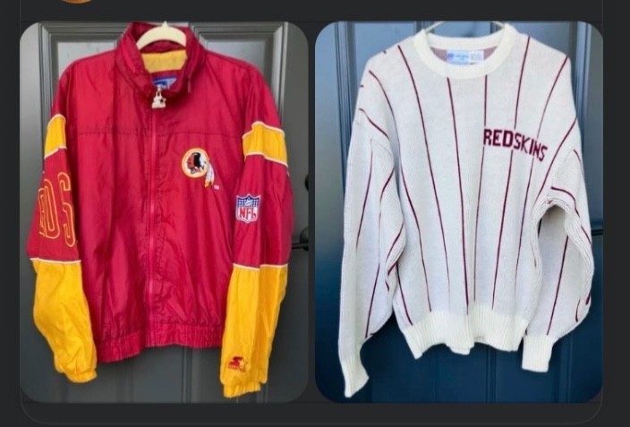 Vintage NFL Cliff Engle Sweater Starter Jacket Washington Redskins Sz M 80s-90s