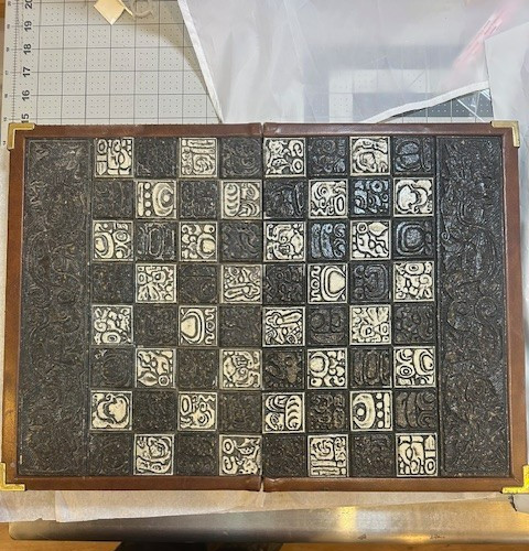 1900’s Vintage Stone Mayan Aztec Chess & Backgammon Set Parts – PICK YOUR CHOICE