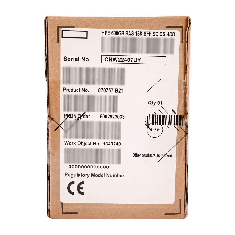 New 870757-B21 For HP 600GB 12G SAS 15K SFF SC ENT HDD Server US