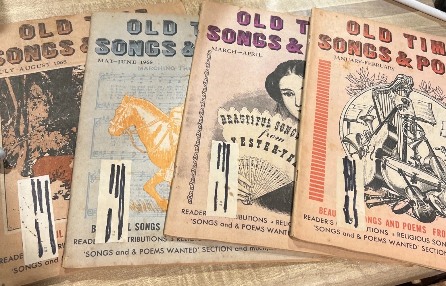 VINTAGE OLD TIME SONGS & POEMS JULY-AUGUST 1968 SONGS FROM YESTER YEARS VINTAGE OLD TIME SONGS & POEMS JULY-AUGUST 1968 SONGS FROM YESTER YEARS