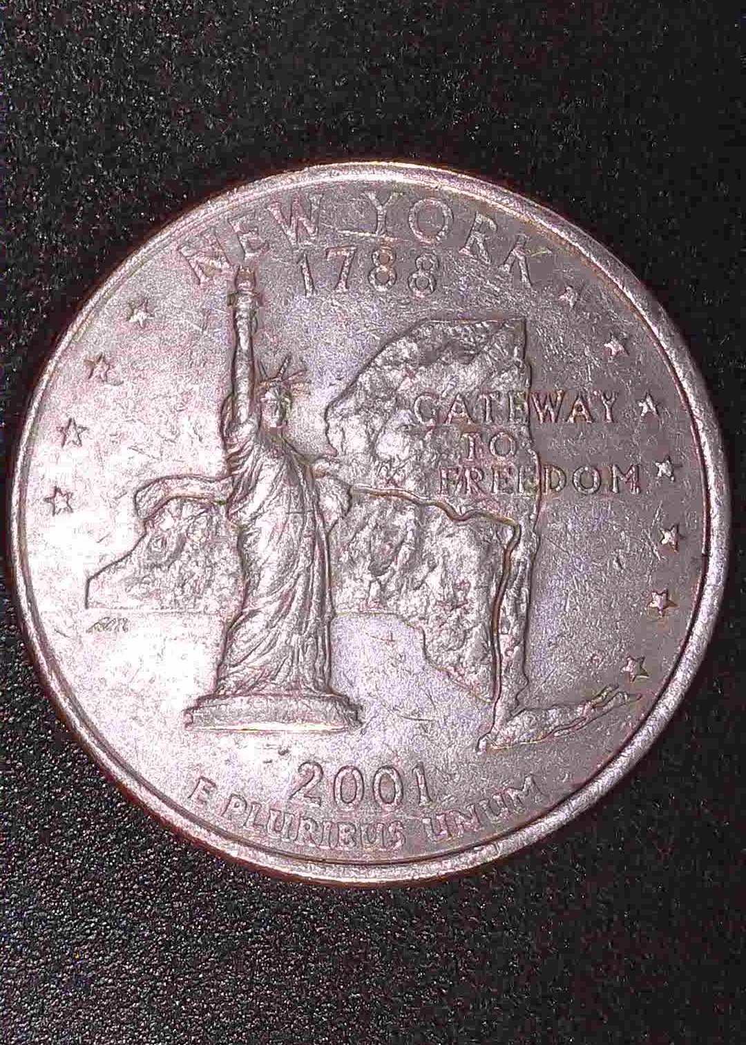 RARE 2001 P QUARTER NEW YORK (1788) (DDO) RARE 2001 P QUARTER NEW YORK (1788) (DDO)