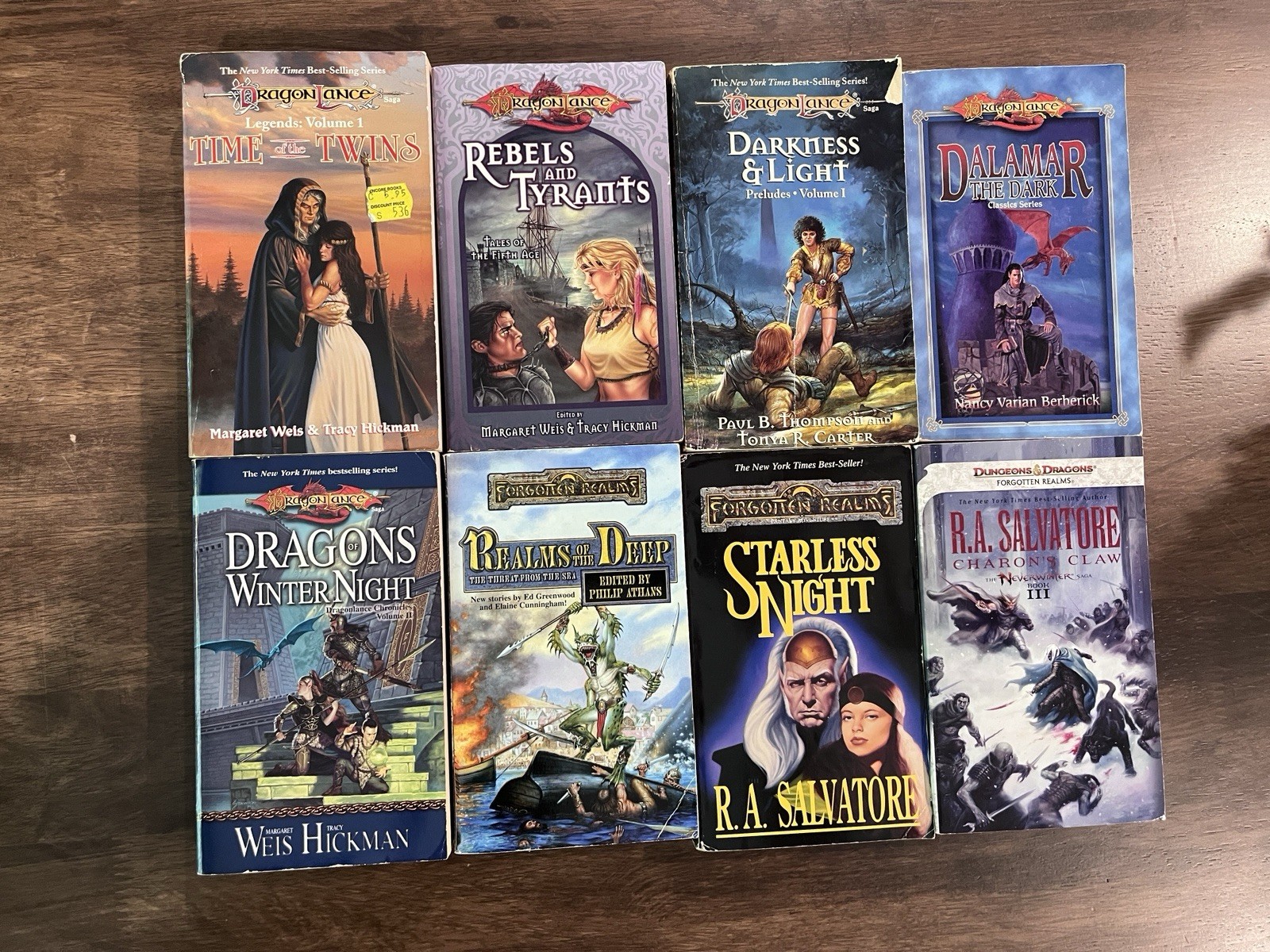 Dungeons & Dragons Novel lot Dragonlance Forgotten Realms Weis Salvatore Dungeons & Dragons Novel lot Dragonlance Forgotten Realms Weis Salvatore