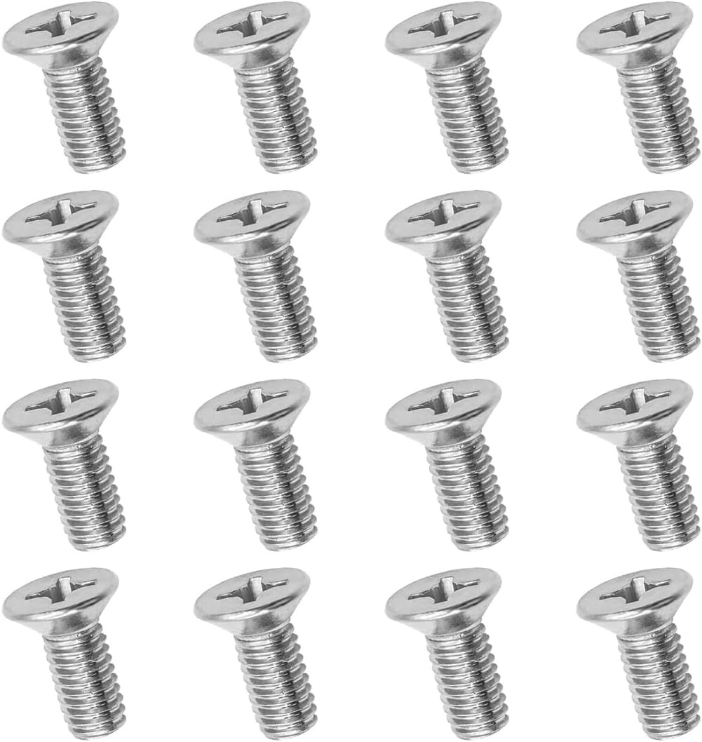 16Pcs Car Brake Disc Rotor Screws, 93600-06014-0H, Stainless Steel