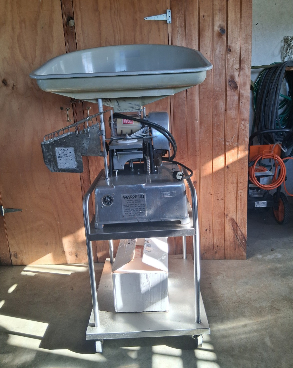 Hollymatic Super Model 54 Electric Food Portioning Hamburger Patty Forming Hollymatic Super Model 54 Electric Food Portioning Hamburger Patty Forming