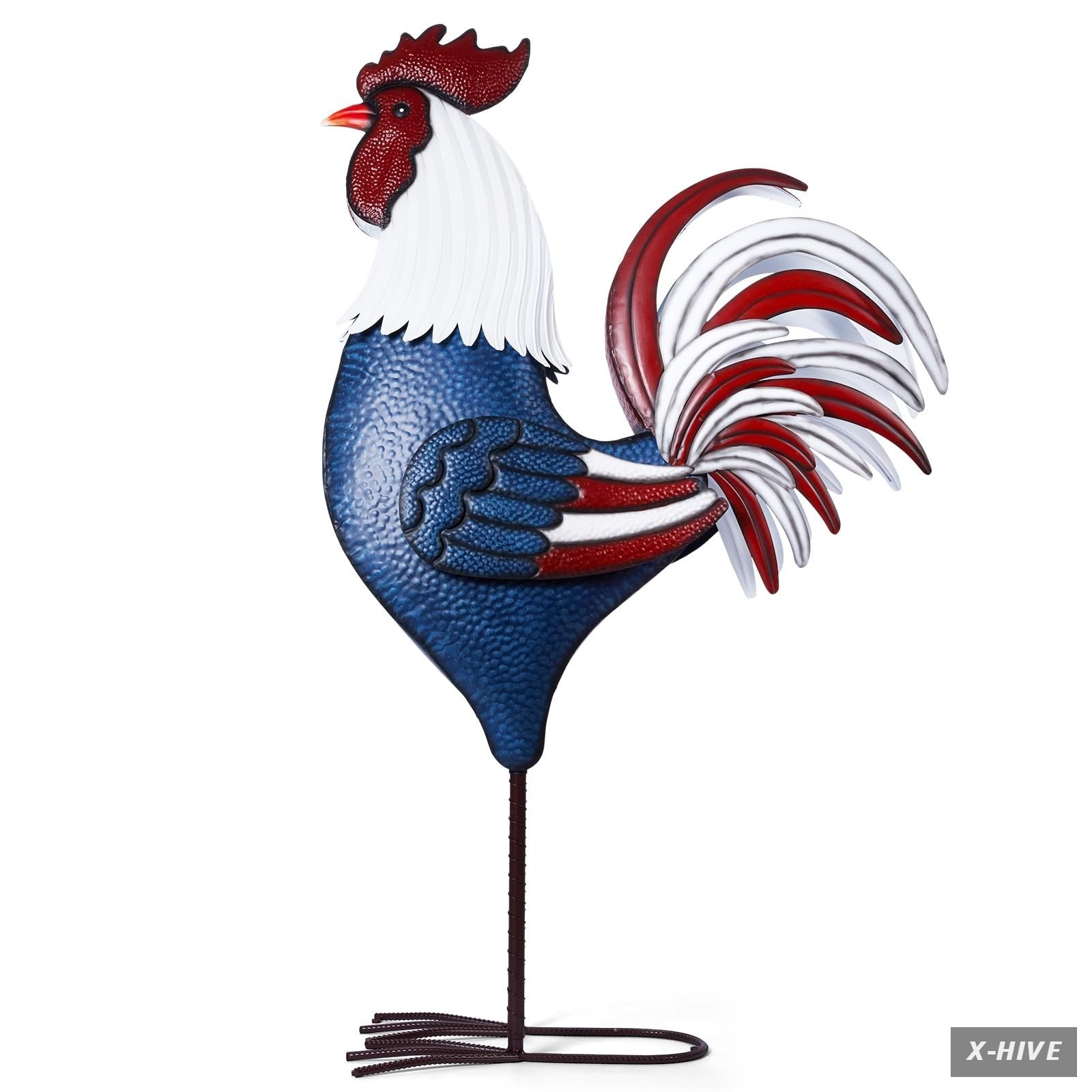 Garden 63 Inch Metal 1 Backyard Expressions Rooster D cor Statue Chicken Yard