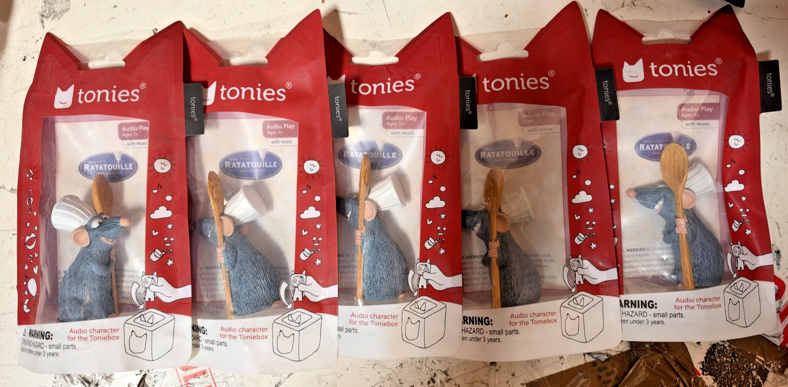 5X tonies Ratatouille Audio Play Figurine 5X tonies Ratatouille Audio Play Figurine