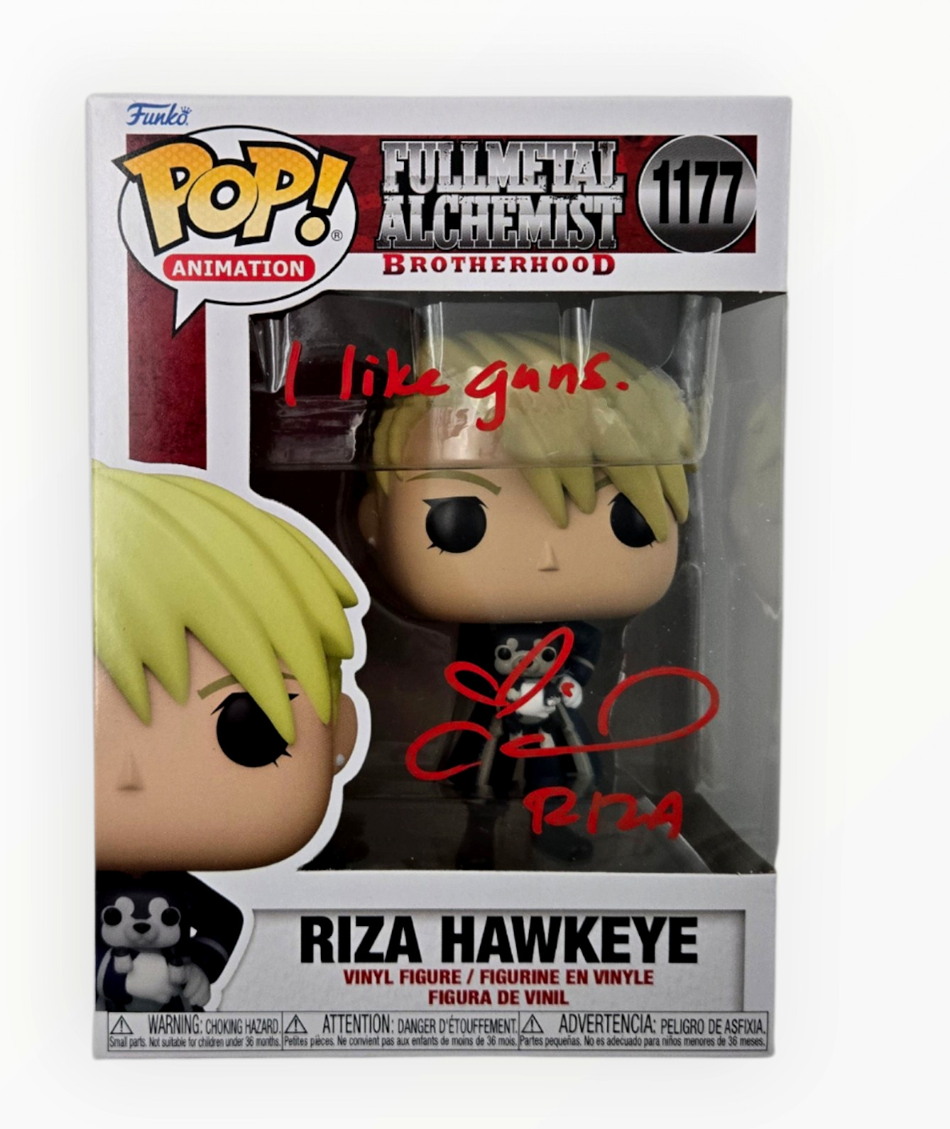 Riza Hawkeye Full Metal Alchemist Signed Funko Colleen Clinkenbeard JSA COA 1-87