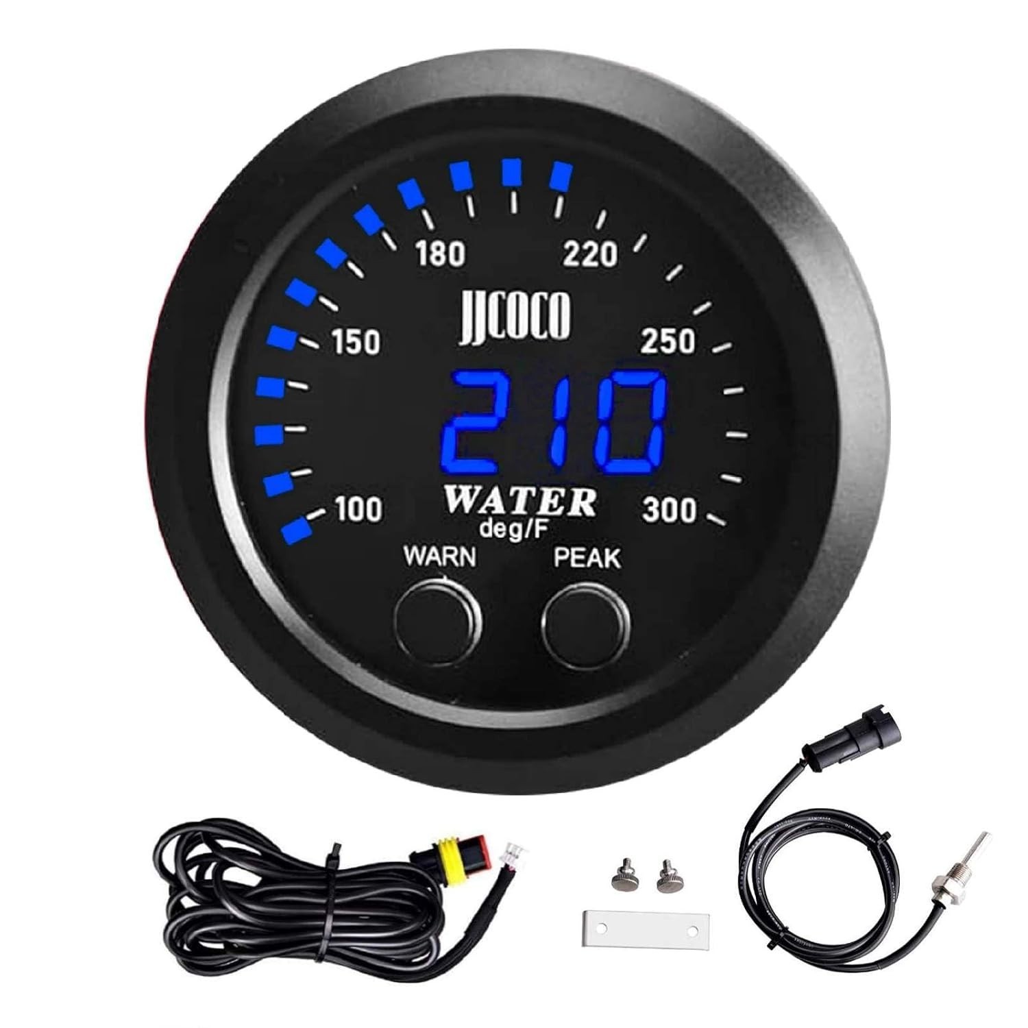 Universal 52mm Water Temperature Gauge with Alarm and 1/8 Npt Sensor Car Digi... Universal 52mm Water Temperature Gauge with Alarm and 1/8 Npt Sensor Car Digi...