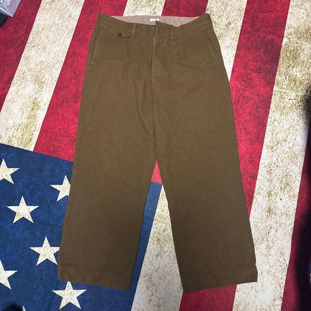 PHIGVEL Wool Slacks Brown M Size for Casual Style