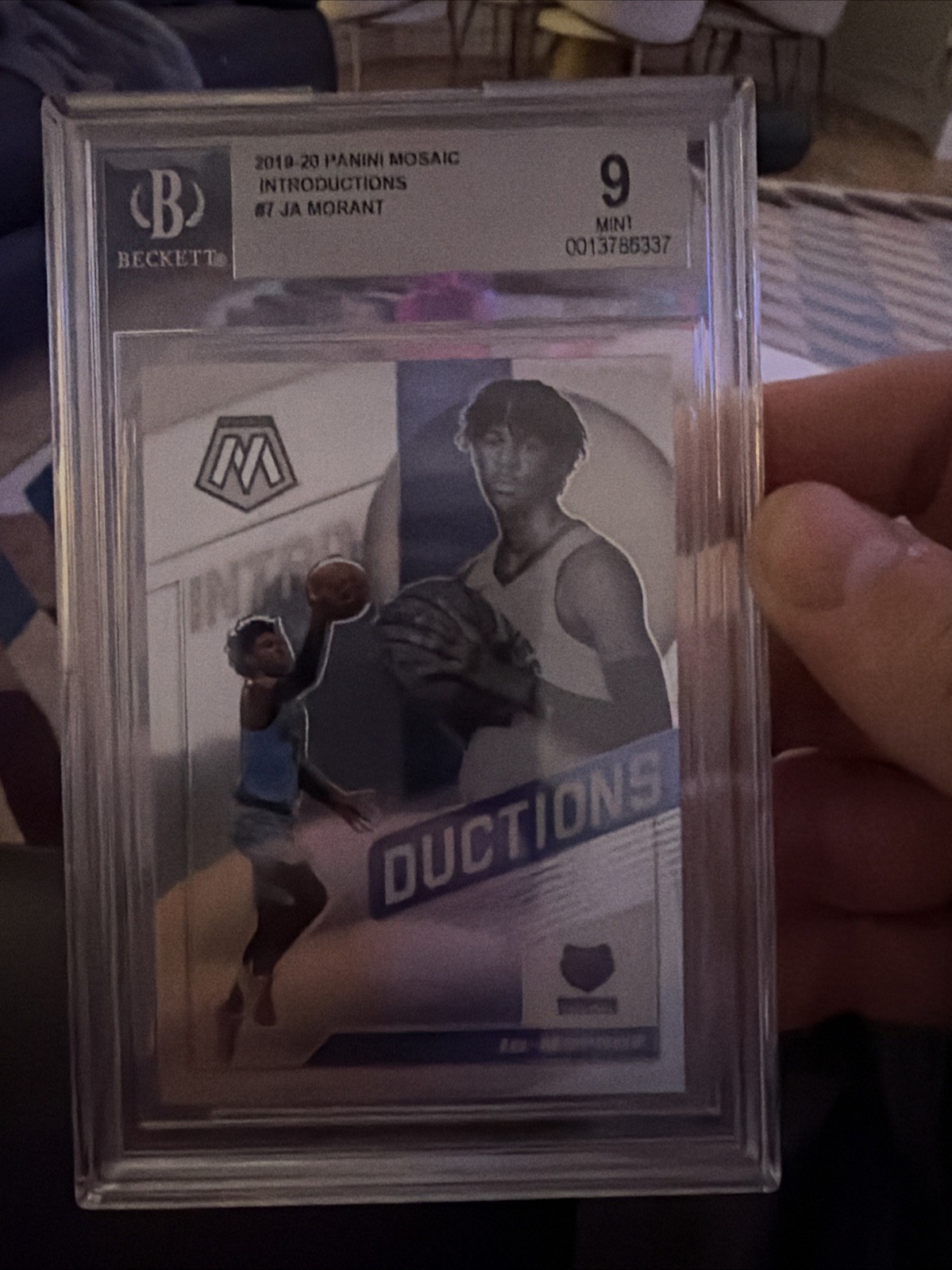 Ja Morant RC - Introductions #7 - 2019 Panini Mosaic - BGS 9