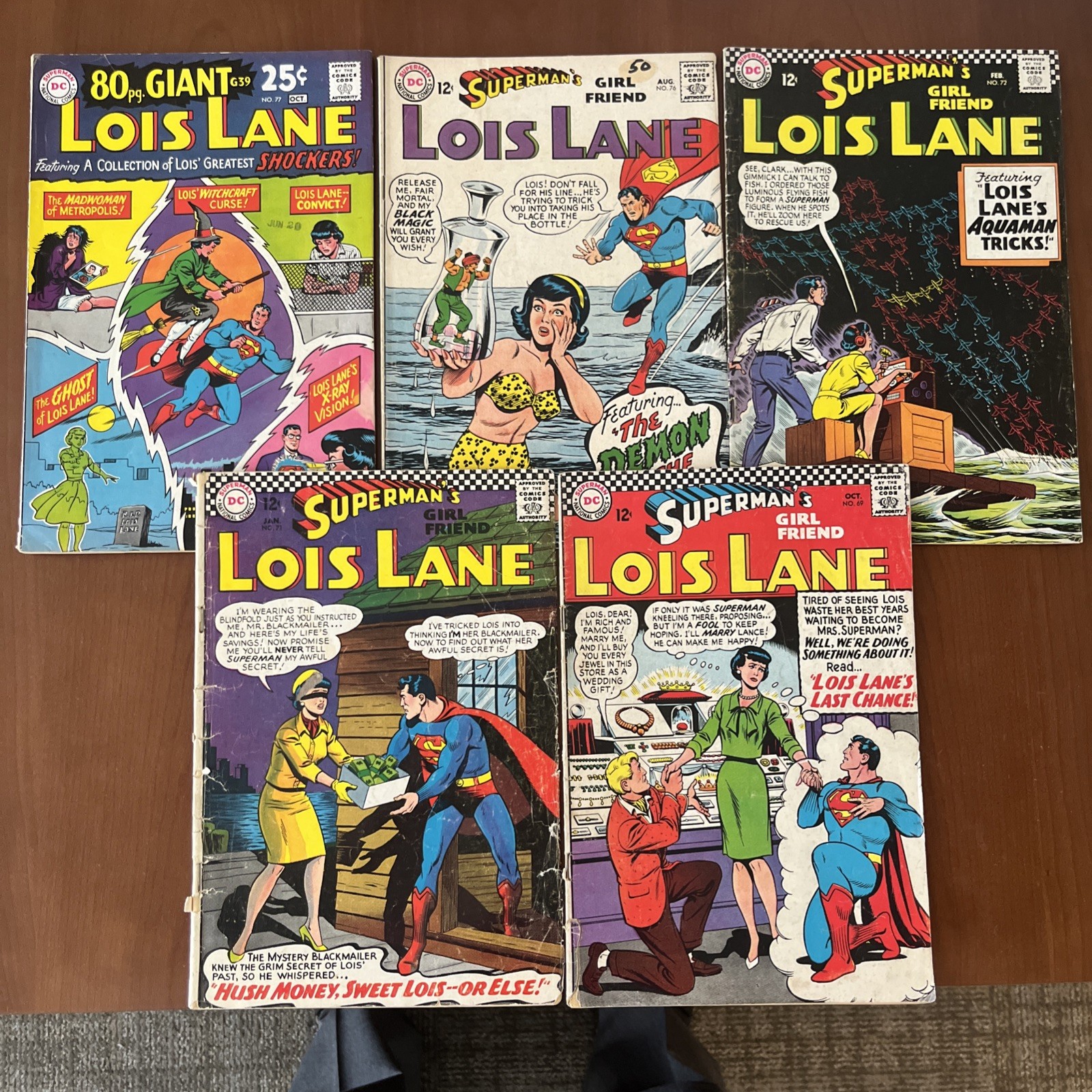 Superman's Girl Friend Lois Lane #69, 71, 72, 76, 77 Mid Grade. C Pix, Notes