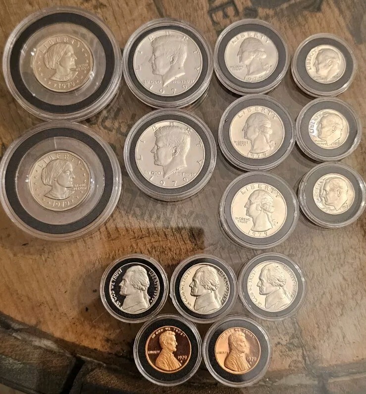1979-S TYPE 2 PROOF ULTRA CAMEO 15 Coin Lot Clear S