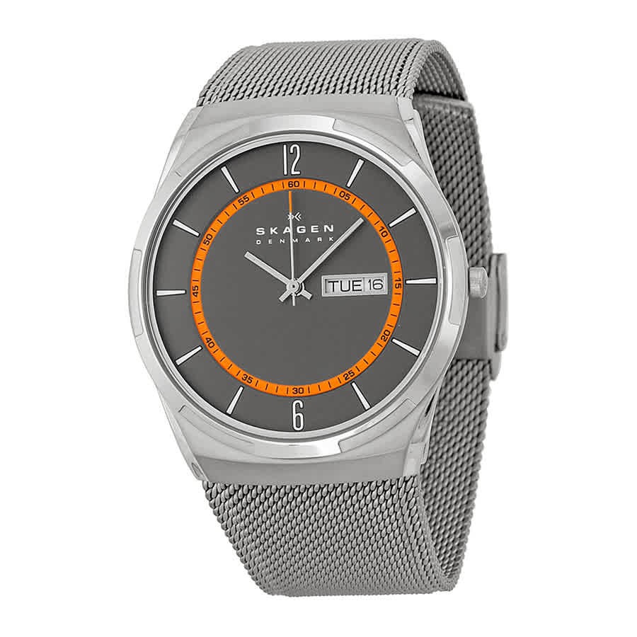 Skagen Melbye Grey Dial Grey Mesh Men\'s Watch SKW6007