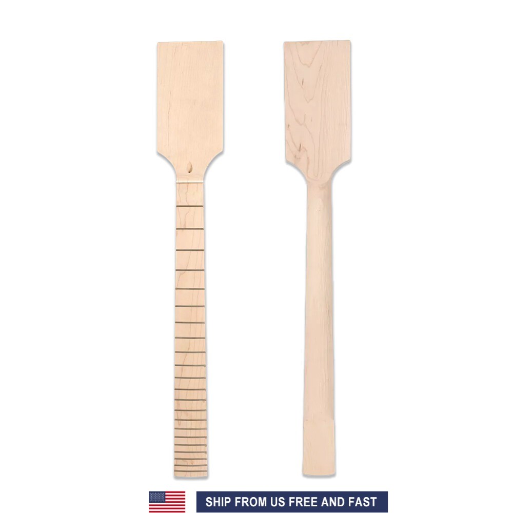 Paddle Head 24 Fret 25.5inch Maple Guitar Neck Maple Fretboard Guitar Part