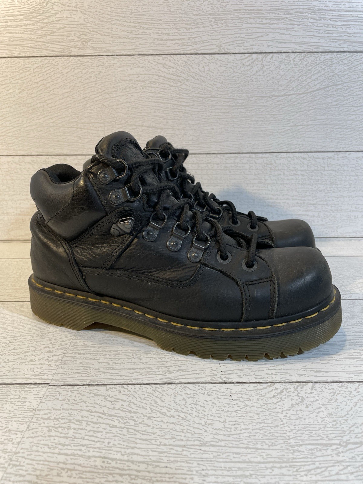 DR DOC MARTENS MENS 9 BLACK LEATHER BOOTS GRUNGE CHUNKY COMBAT PUNK BIKER 10962 DR DOC MARTENS MENS 9 BLACK LEATHER BOOTS GRUNGE CHUNKY COMBAT PUNK BIKER 10962