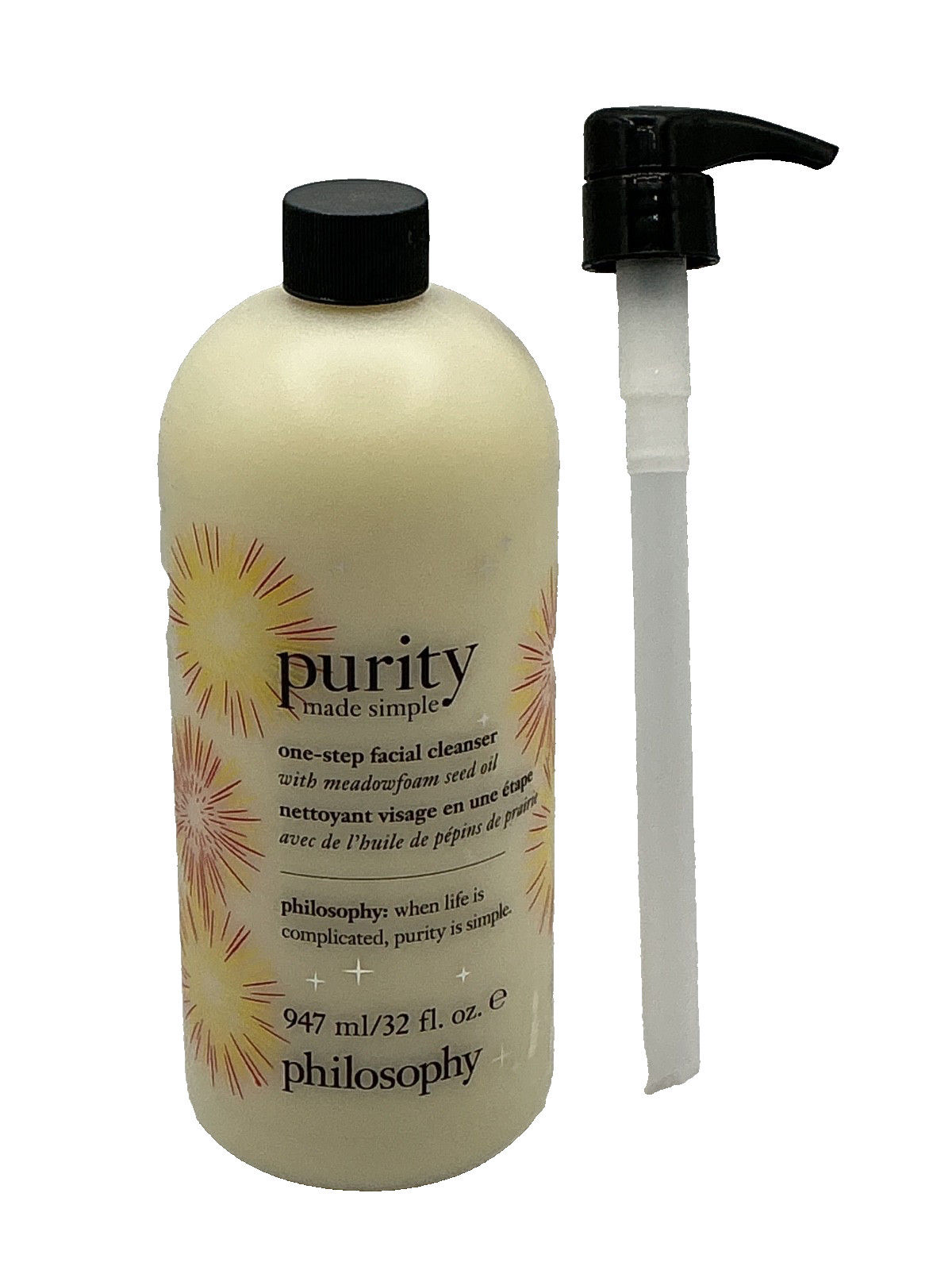 Philosophy PURITY One-Step Facial Cleanser- 32 fl oz +Pump Ltd Edition Philosophy PURITY One-Step Facial Cleanser- 32 fl oz +Pump Ltd Edition