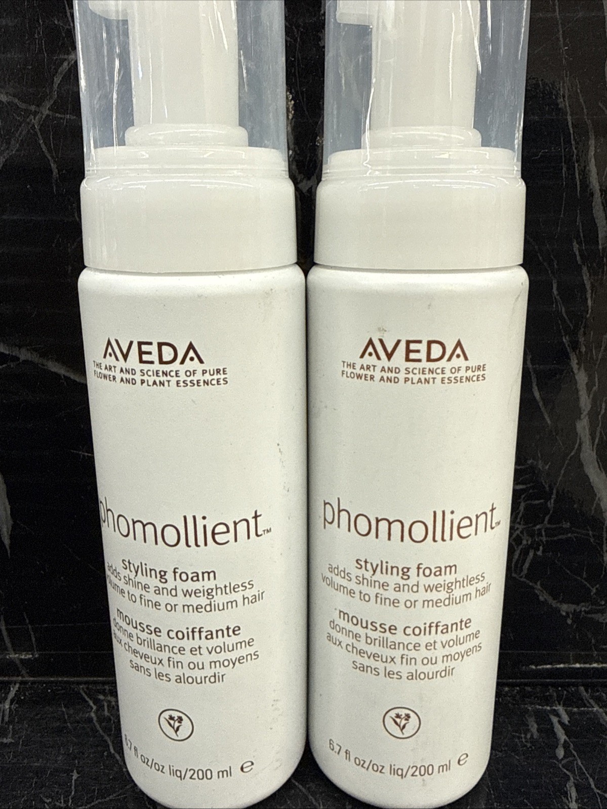 2x Aveda Phomollient Styling Foam Weightless Mousse 6.7 oz new