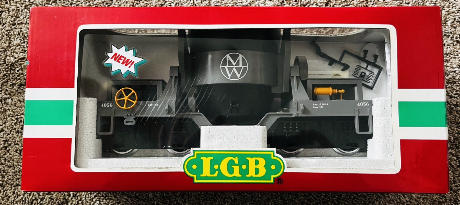 LGB 40560 G Operating Ore Dump Car W/Metal Wheels Excellent W/Box GREAT PIECE