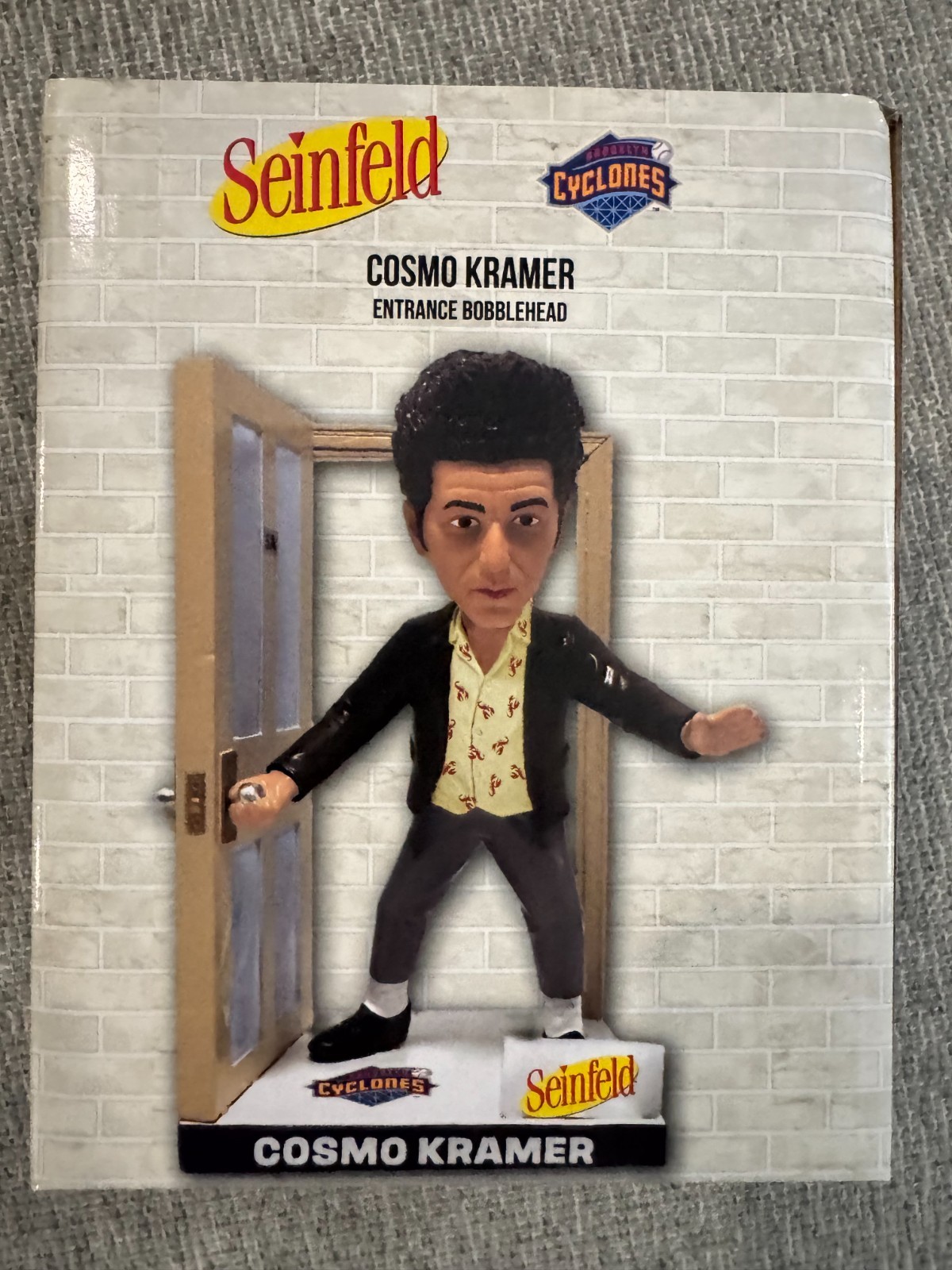 2026 SEINFELD COSMO KRAMER BOBBLEHEAD BROOKLYN CYCLONES - NEW, UNOPENED 2026 SEINFELD COSMO KRAMER BOBBLEHEAD BROOKLYN CYCLONES - NEW, UNOPENED