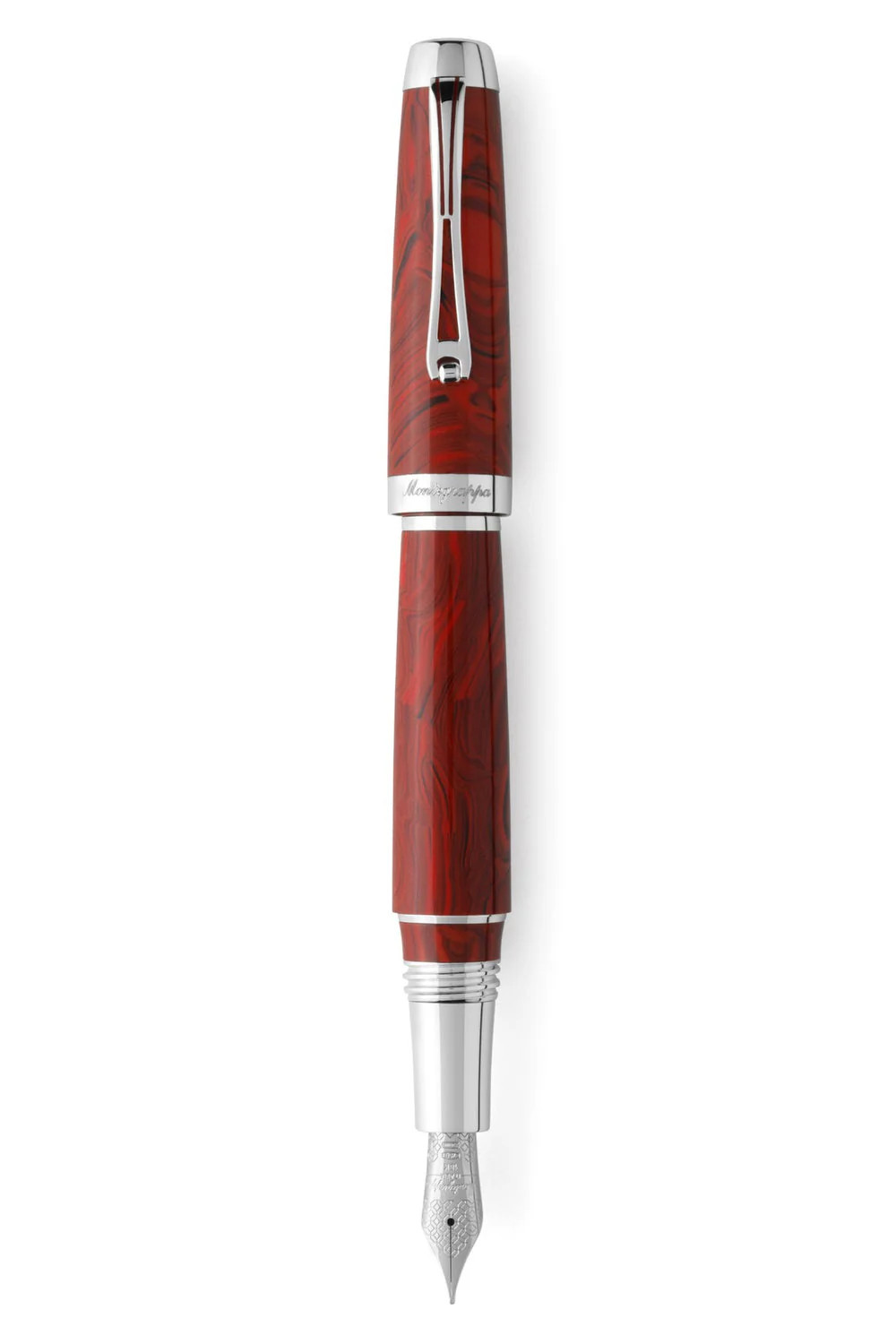 Montegrappa Passione Red Cinnamon Celluloid Medium Fountain Pen Montegrappa Passione Red Cinnamon Celluloid Medium Fountain Pen