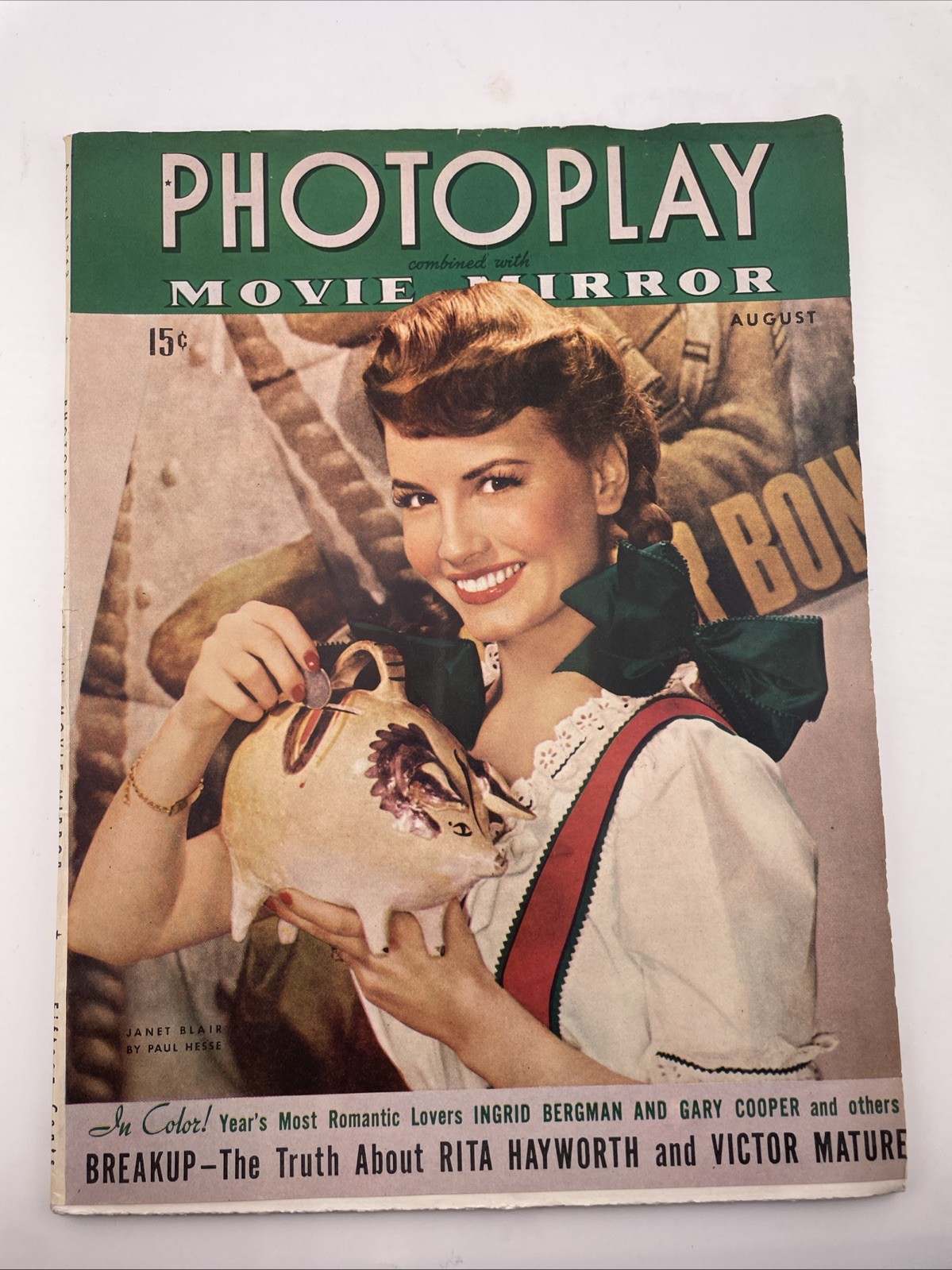 PhotoPlay/Movie Mirror Magazine, Janet Blair Cover Ingrid Bergman Gary Cooper #9 PhotoPlay/Movie Mirror Magazine, Janet Blair Cover Ingrid Bergman Gary Cooper #9