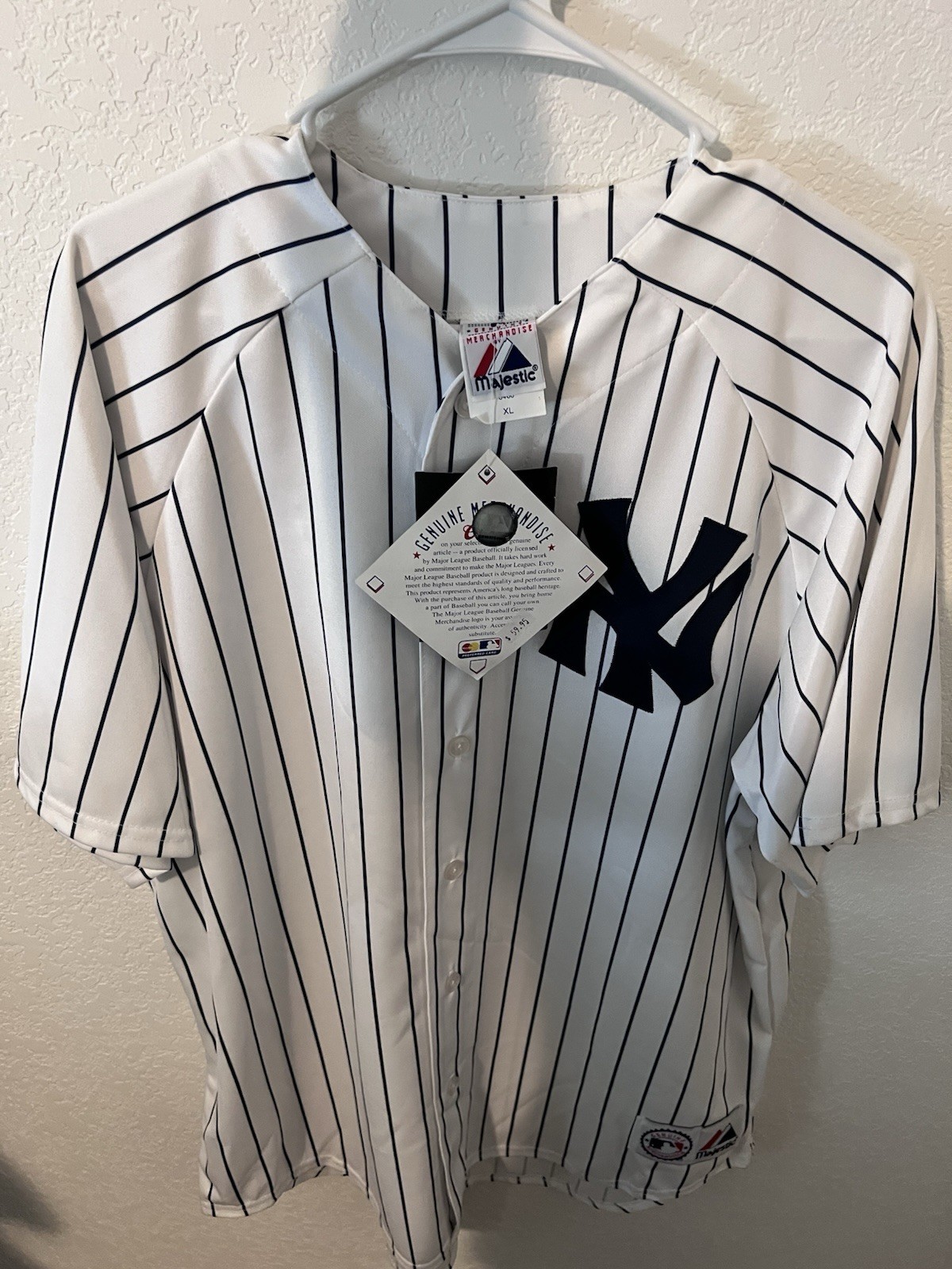 Majestic New York Yankees #2 Derek Jeter Jersey Men’s XL