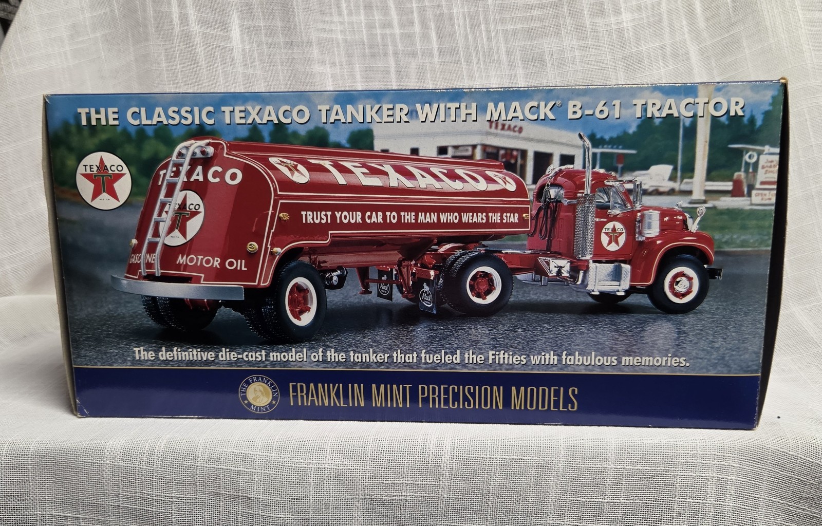 1:43 FRANKLIN MINT *TEXACO* MACK B-61 SEMI Tanker Trailer Lot 438