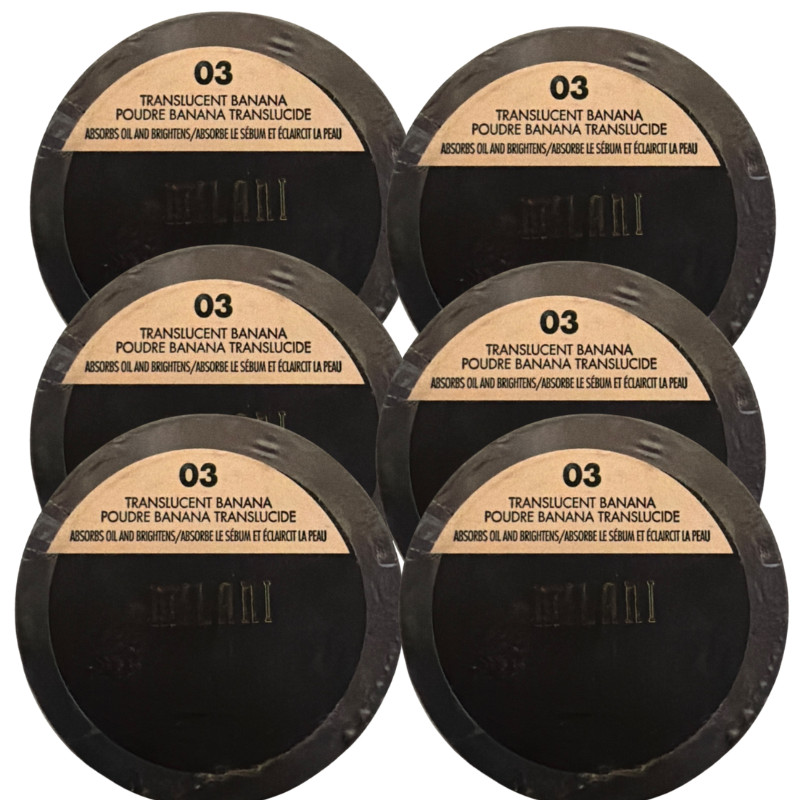 Milani Make It Last Setting Powder 03 Translucent Banana Brightening 6 pack