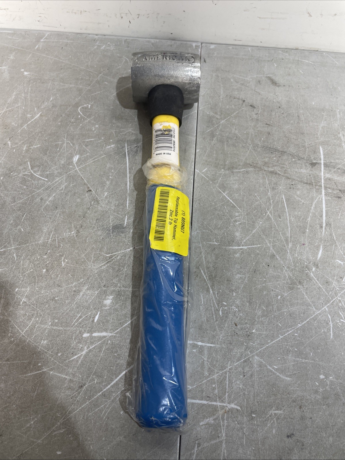AMERICAN HAMMER AM35ZRTFG Replaceable Tip Hammer Zinc 3.5 lb AMERICAN HAMMER AM35ZRTFG Replaceable Tip Hammer Zinc 3.5 lb