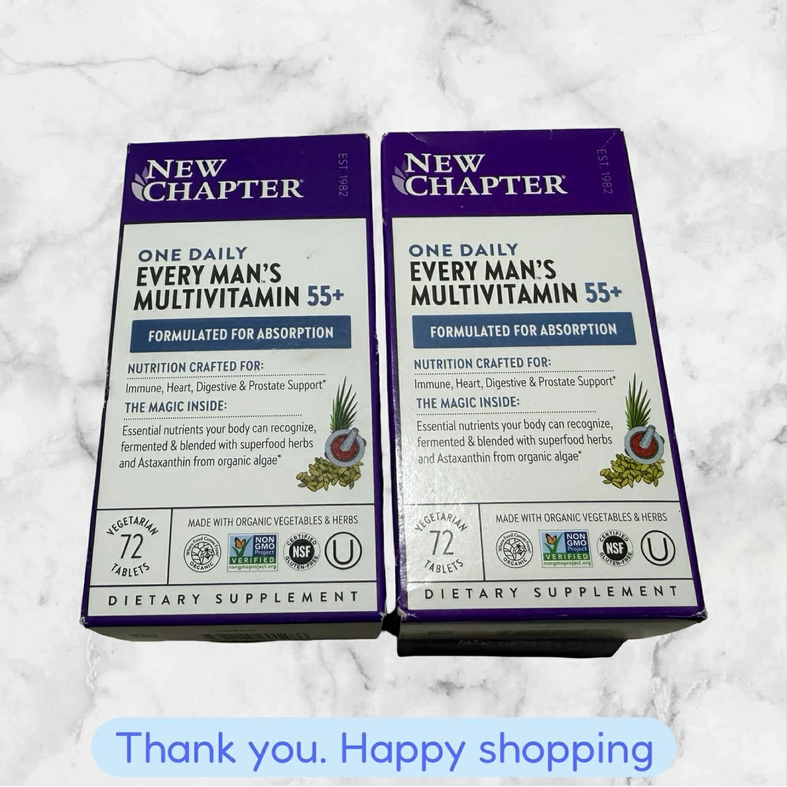 FOR 2 New Chapter Every Man's One Daily 55+ Multivitamin 72 Count Exp10/26+ NEW FOR 2 New Chapter Every Man's One Daily 55+ Multivitamin 72 Count Exp10/26+ NEW