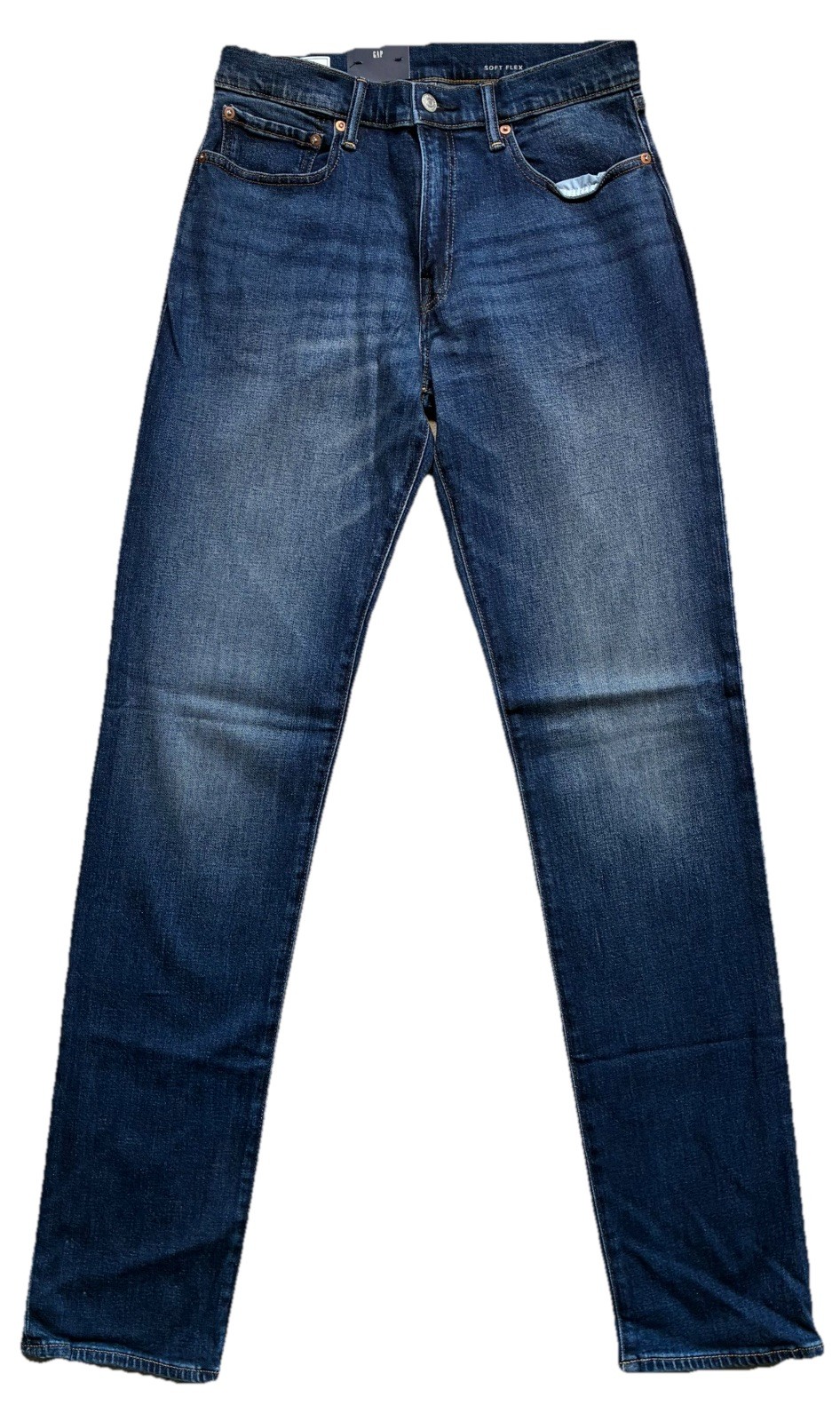 Gap Denim Jeans Mens 32x36 Straight Leg Fit Dark Wash Cotton Casual 5 Pocket