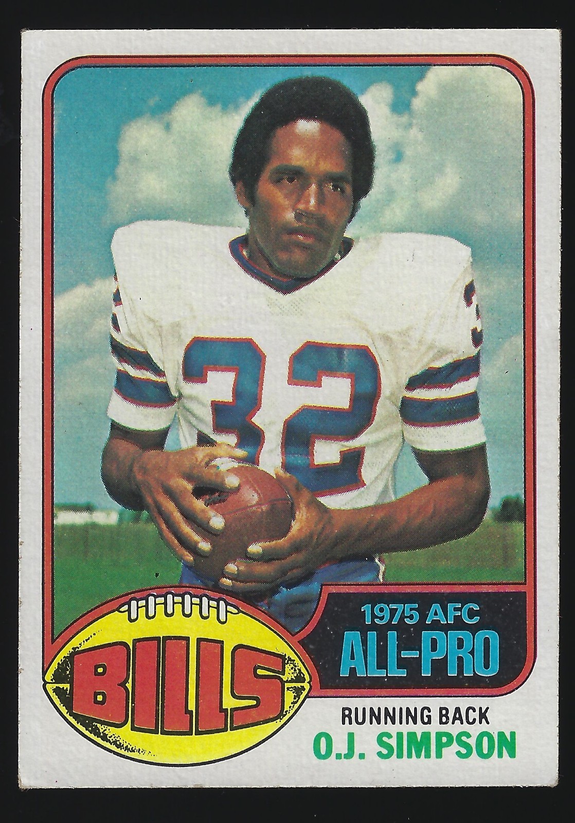 1976 Topps O.J. Simpson #300 Buffalo Bills HOF 1976 Topps O.J. Simpson #300 Buffalo Bills HOF