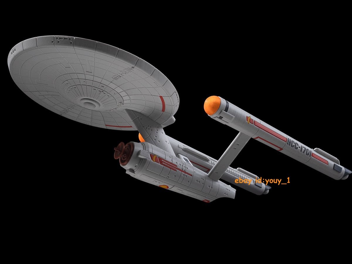 1/1000 Star Trek USS-Enterprise NCC-1701 Assemble Model Kit 3D Printing W/base