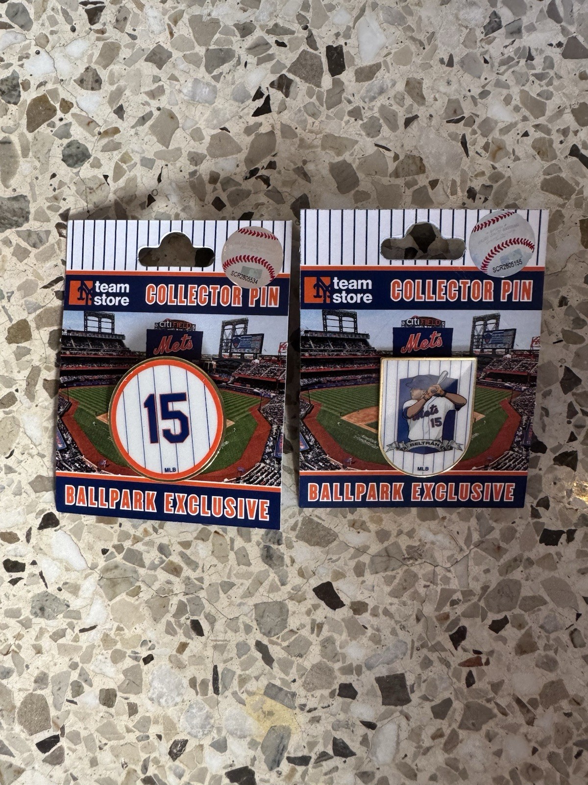 Set Of 2 CARLOS BELTRAN New York METS Pins Citifield HOF Number Retirement Hall Set Of 2 CARLOS BELTRAN New York METS Pins Citifield HOF Number Retirement Hall