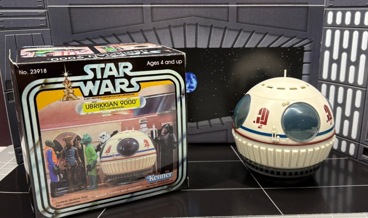 Star Wars Stan Solo Ubrikkian 9000 Z001 Landspeeder Kenner Style Boxed