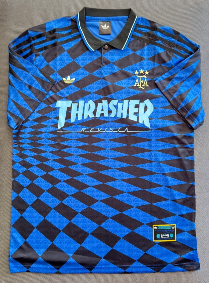 Argentina x Thrasher x adidas AFA Jersey - Blue