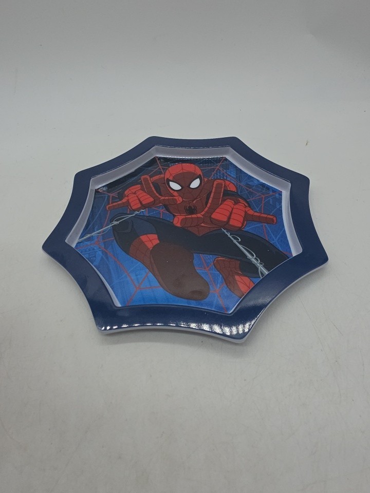 Spider Man Plate Meal Time Magic Disneh Store Authentic New Rare Sold Out