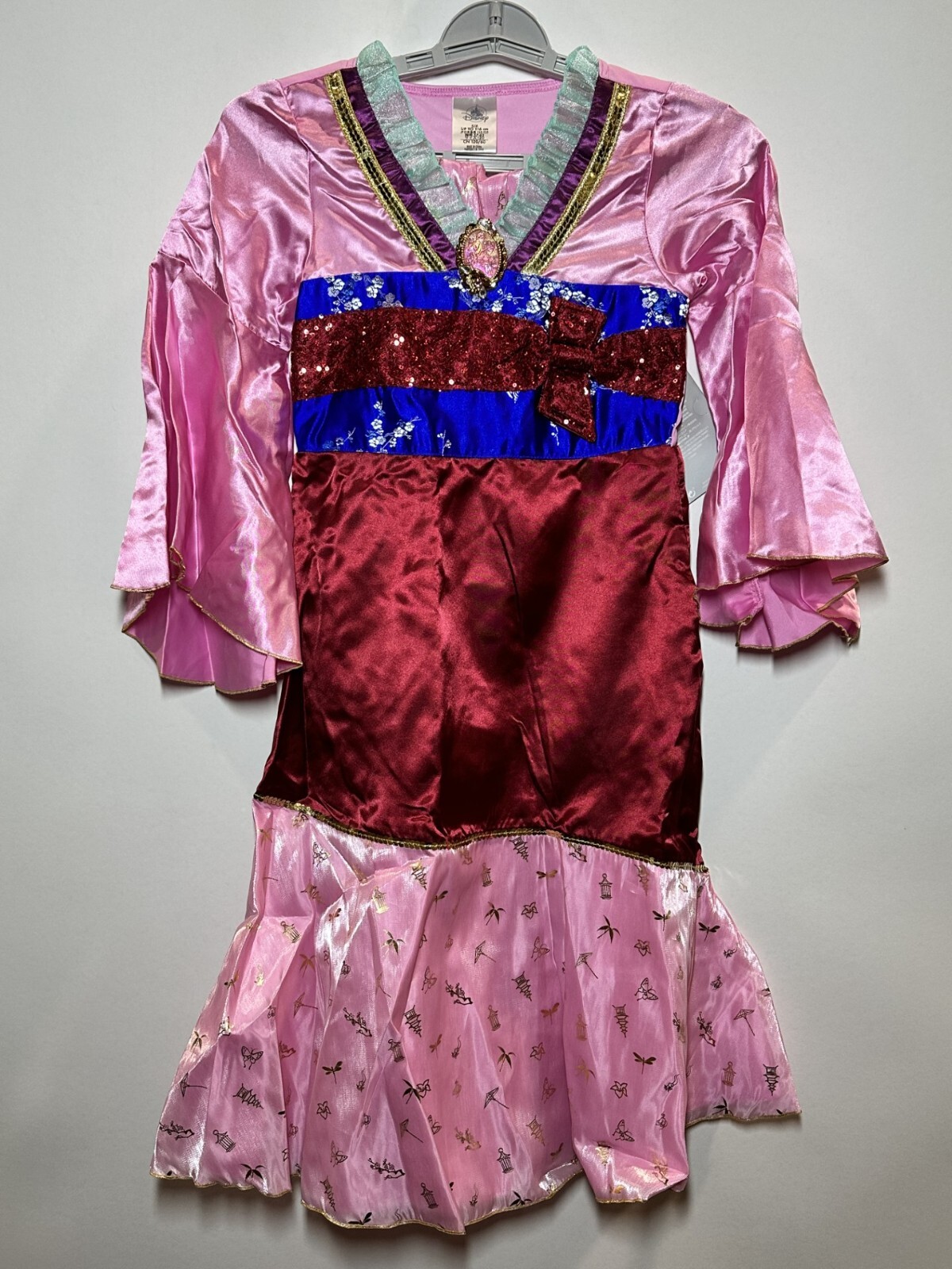 Disney Girl's Mulan Costume Red/Pink Disney store Size 5/6 Disney Girl's Mulan Costume Red/Pink Disney store Size 5/6