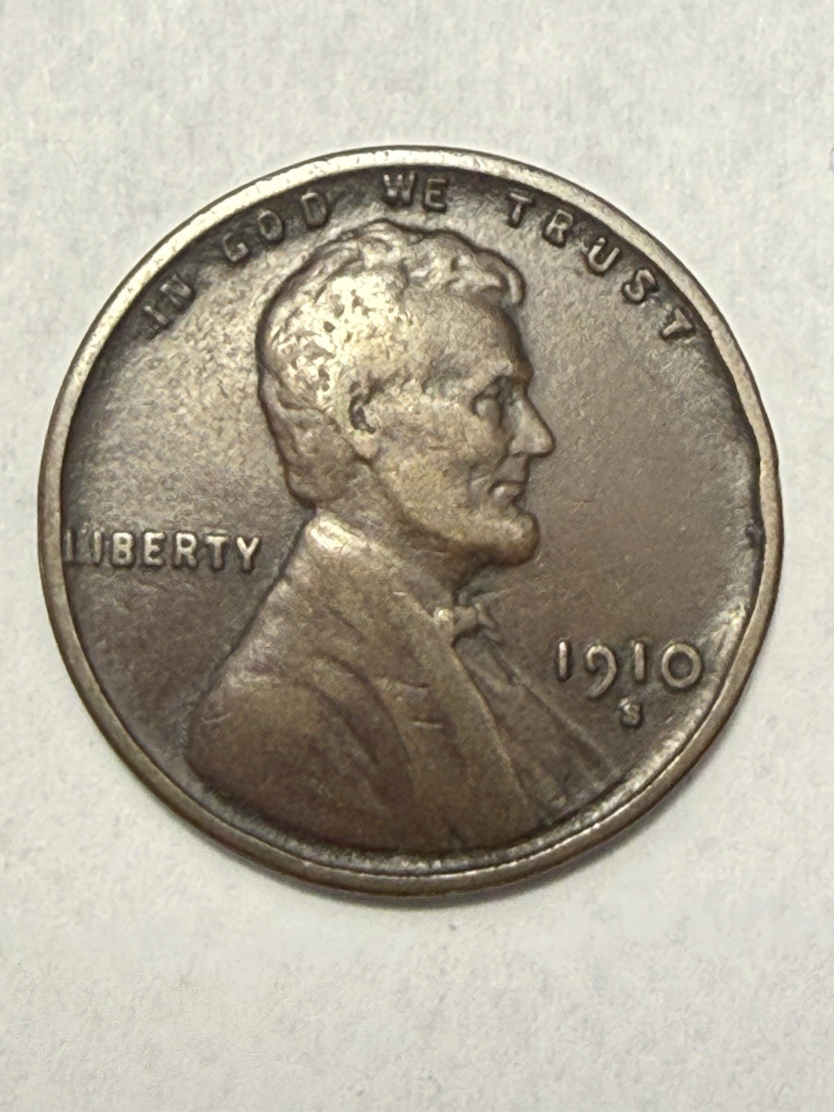 1910-S LINCOLN CENT- F+  (FILL THAT SPOT IN YOUR SET)  PRICED TO SELL 🔥