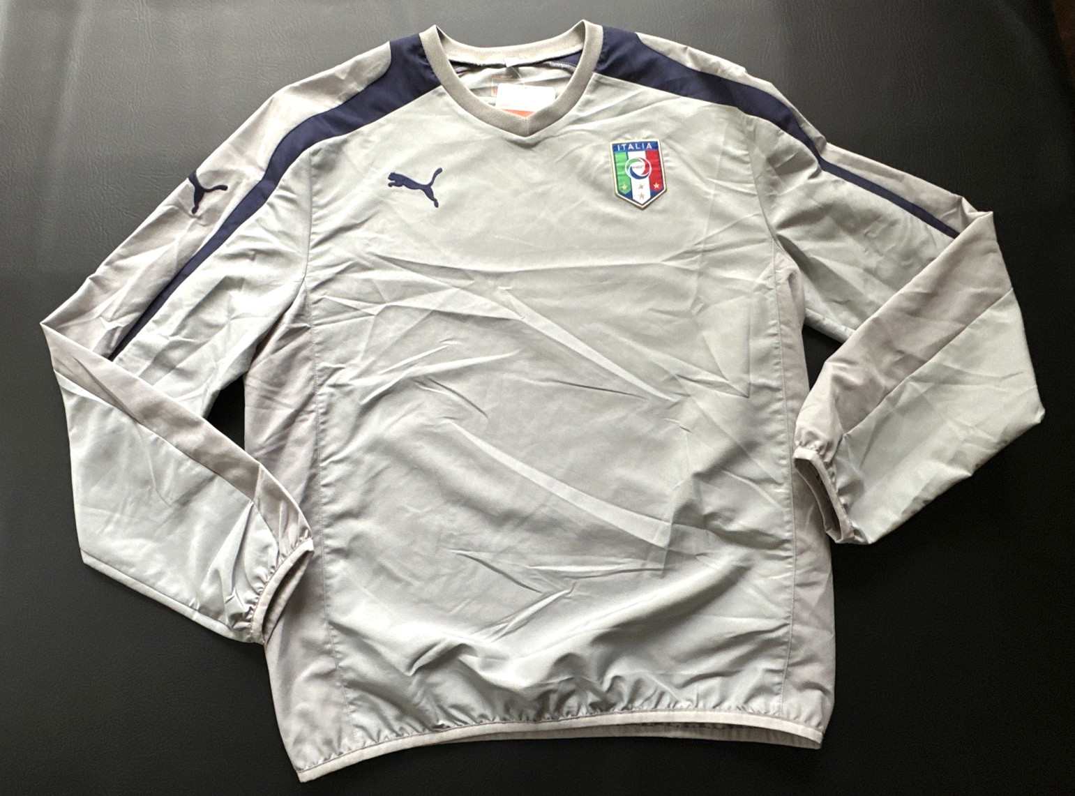 Vintage 2012/13 Puma ITALY Soccer  Woven Wind Resistant  Pullover  Med NWT