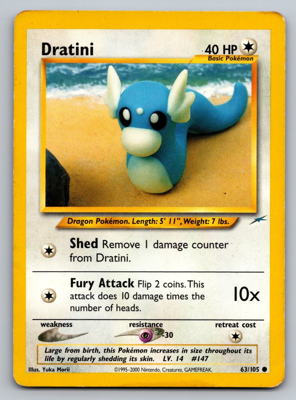 Dratini 63/105 Neo Destiny Regular - HP Dratini 63/105 Neo Destiny Regular - HP