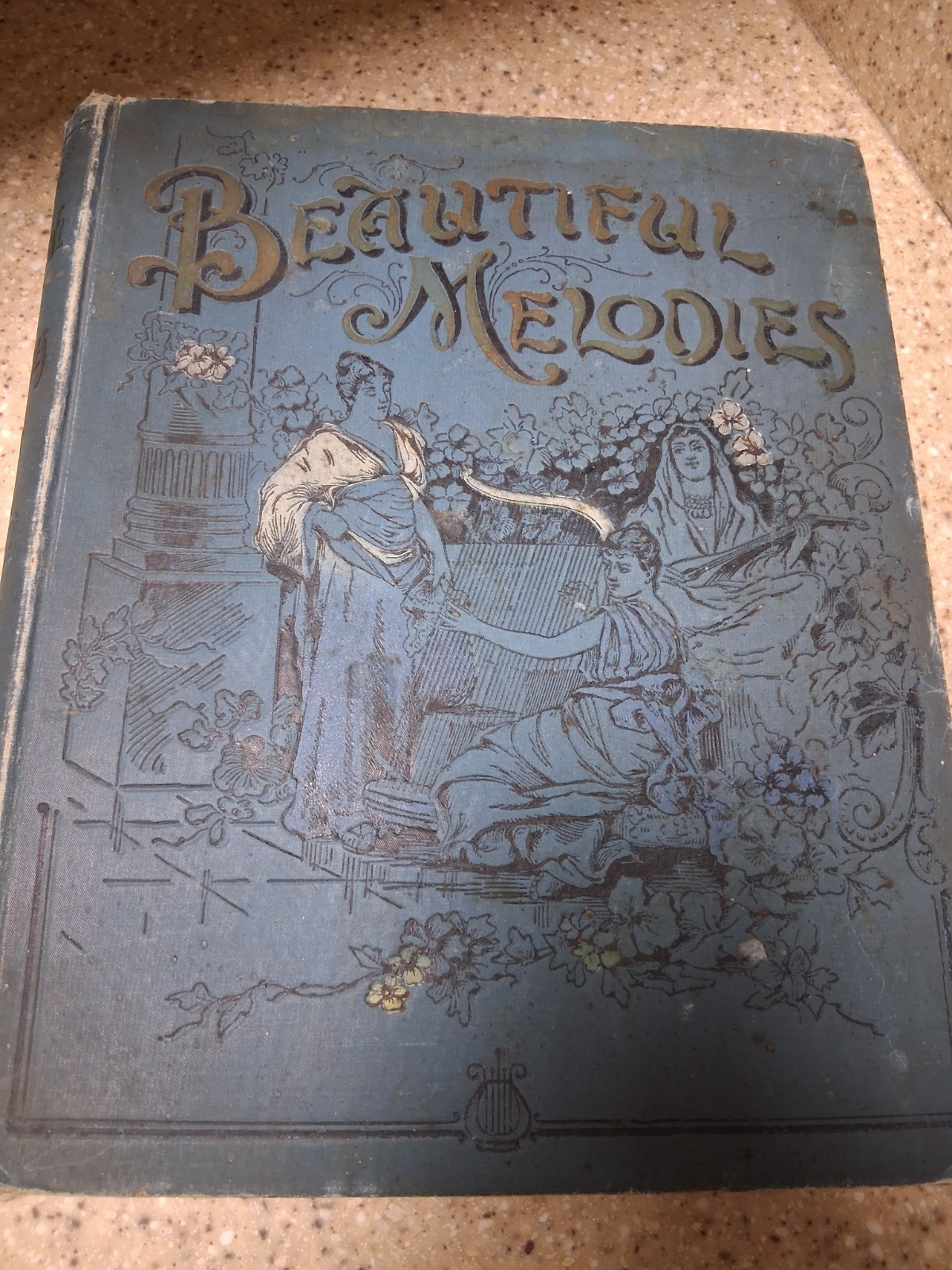 Antique Beautiful Melodies Book Vocal and Instrumental Music Rare 1894