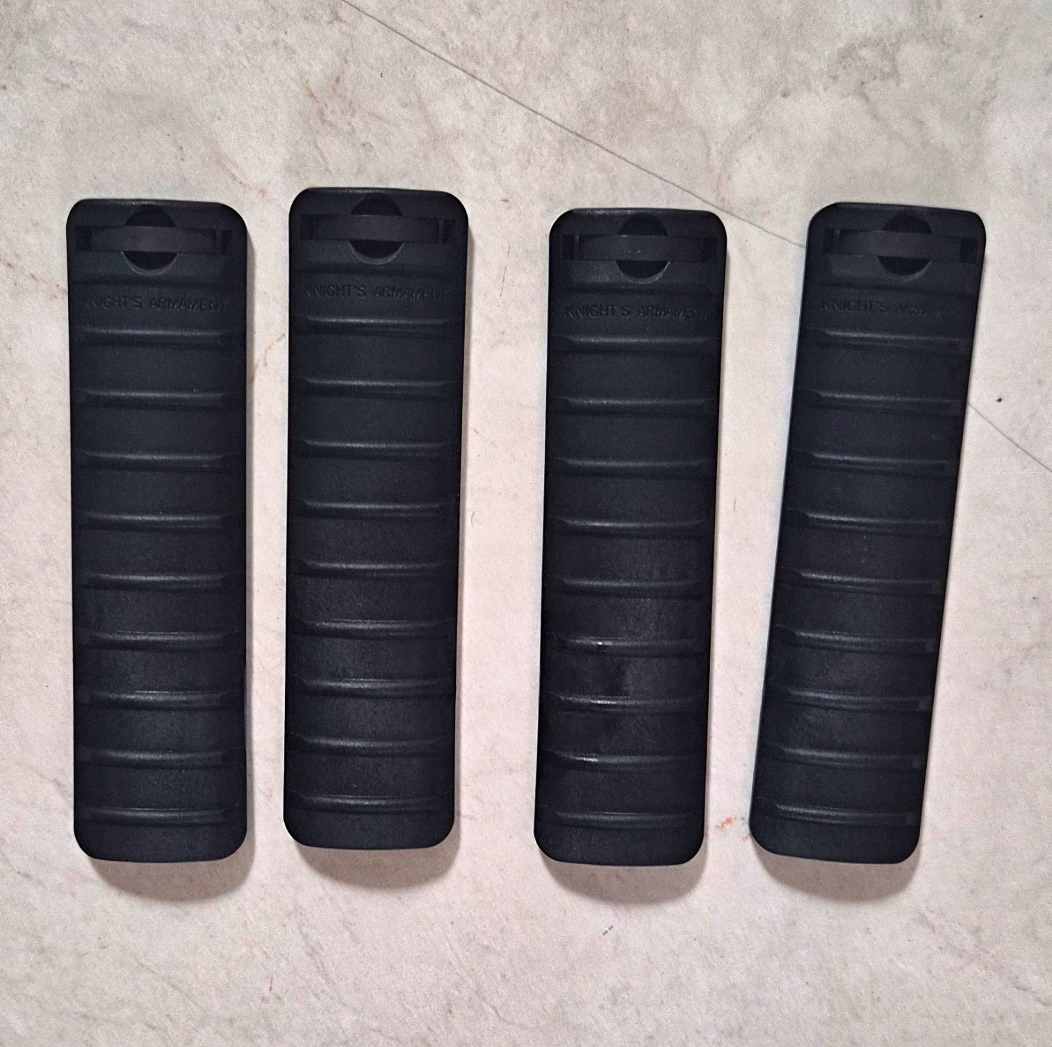 Knight\'s Armament Rifle Rail Covers Panels Lot of 4 Black Polymer