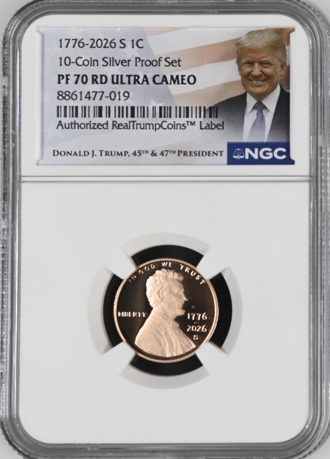 1776-2026 S Lincoln Shield Penny 1C NGC PF70 RD Ultra Cameo Trump Label IN Hand 1776-2026 S Lincoln Shield Penny 1C NGC PF70 RD Ultra Cameo Trump Label IN Hand