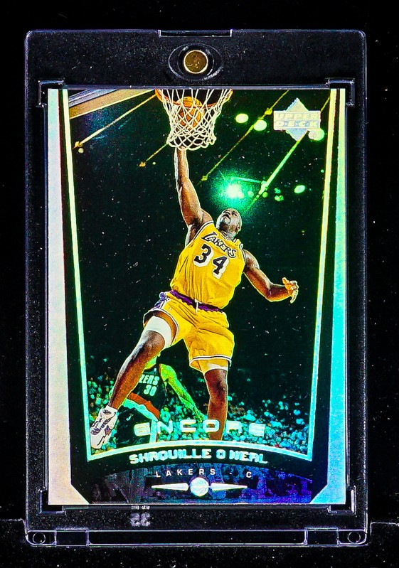 Shaquille O'Neal RARE SILVER HOLO DUNK CARD Los Angeles Lakers HOF