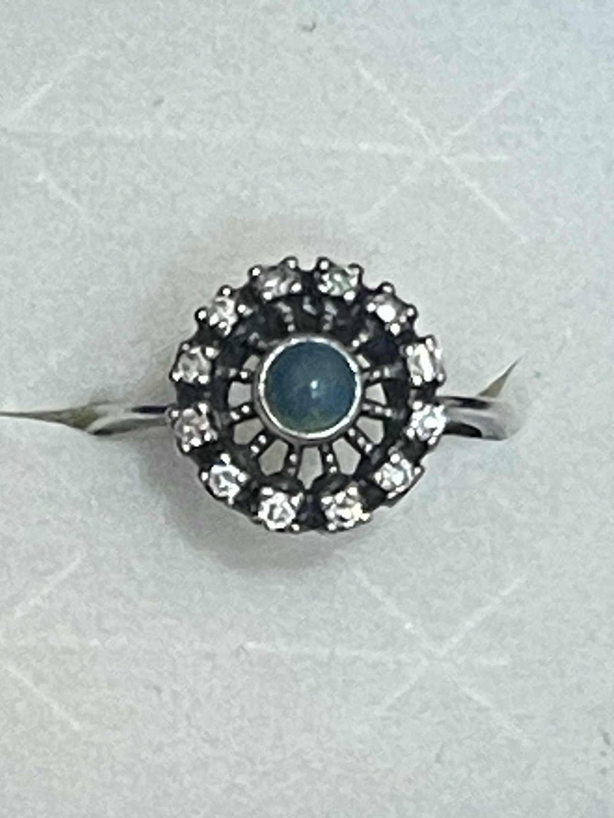 Vintage Russian Soviet Sterling Silver 925 Ring Turquoise , Women's Jewelry 9.5 Vintage Russian Soviet Sterling Silver 925 Ring Turquoise , Women's Jewelry 9.5