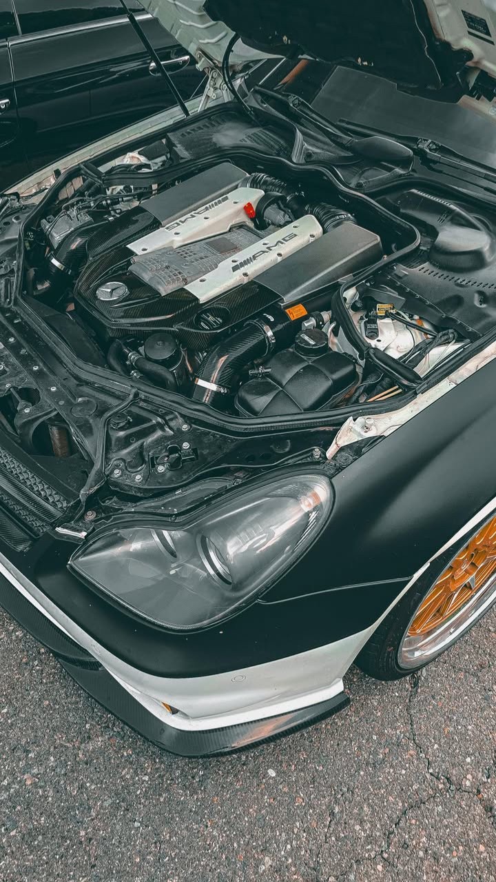 Mercedes CL55 SL55 E55 CL55 AMG Carbon Fiber Intakes AMG SUPERCHARGED USA M113K
