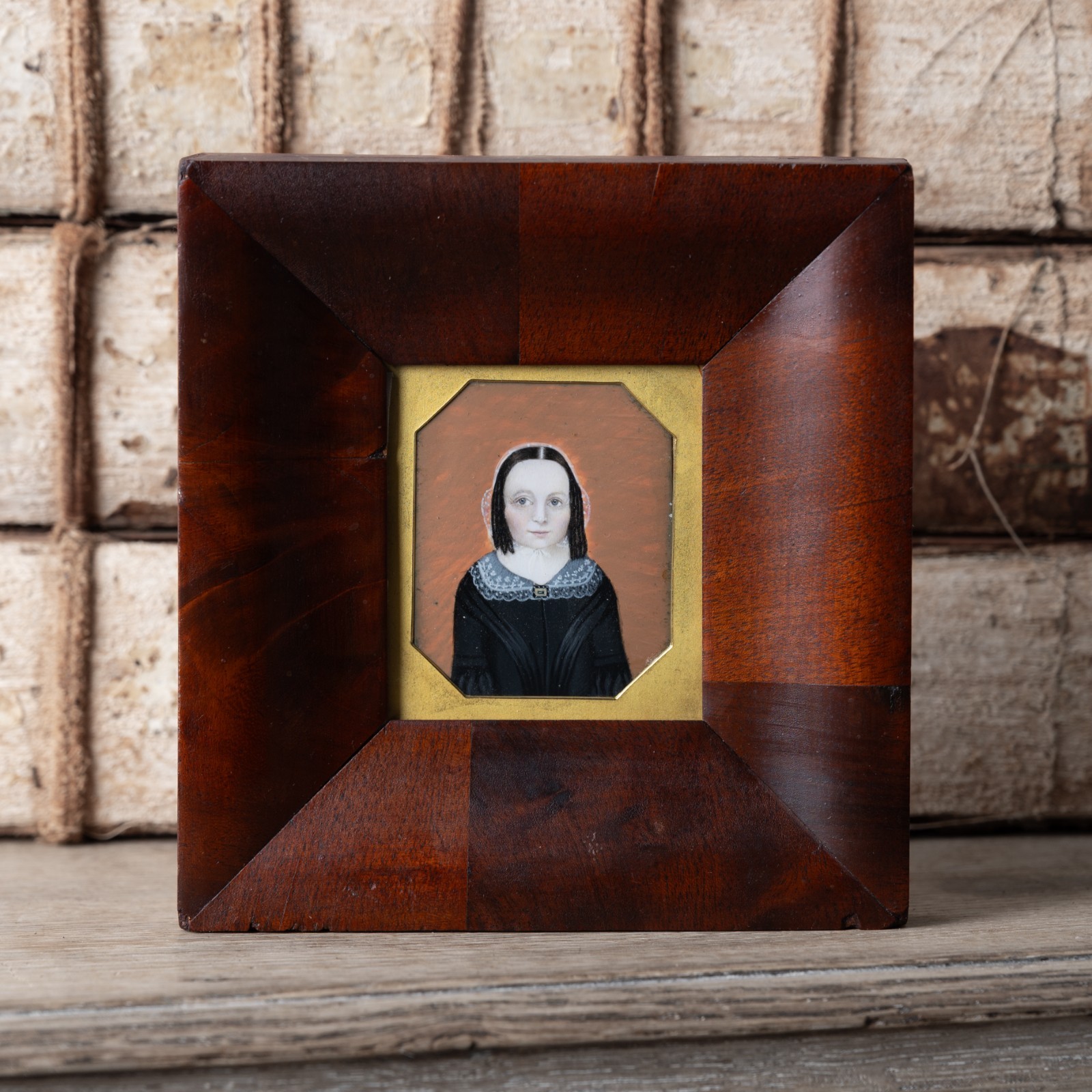 Portrait Miniature of Elizabeth Adams, Attrib. Moses B. Russell, Boston, c.1840s