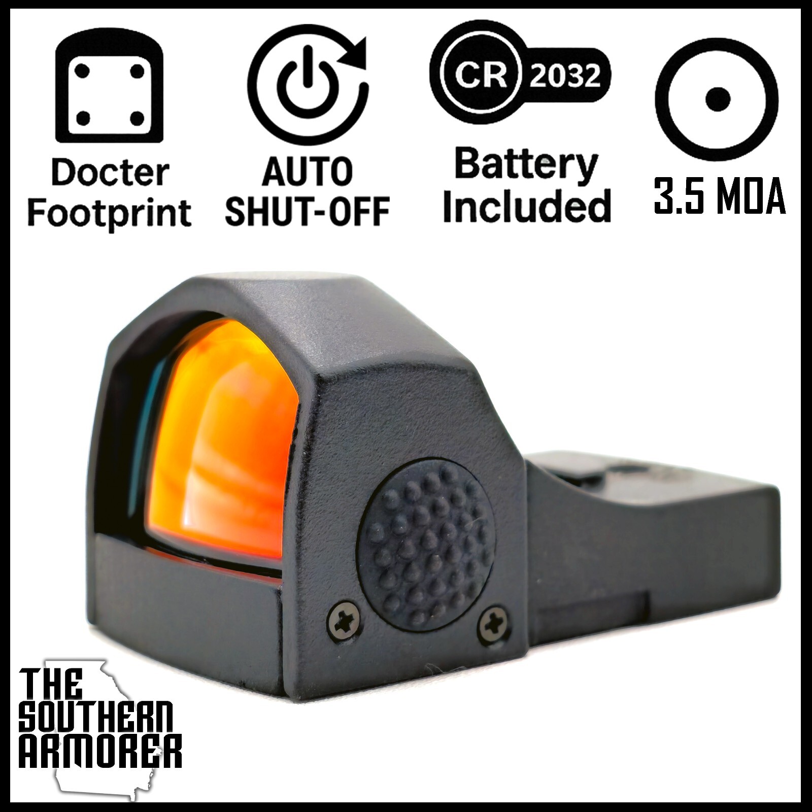 RED DOT FOR PSA DAGGER DOCTOR SLIDE CUT 3.5 MOA MANUAL  BRIGHTNESS SETTINGS